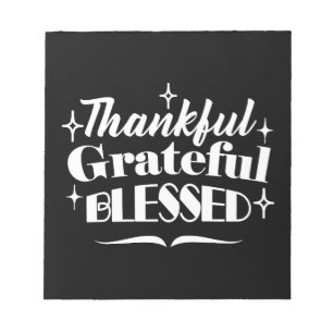 Sparkling Thanksgiving Quote Holiday Design Notepad