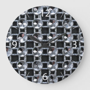 Sparkling Web Large Clock