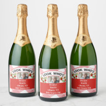 Sparkling Wine 100th Birthday Labels-Customisable
