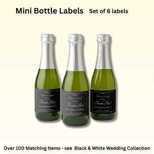 Sparkling Wine Bottle - Food & Beverage Label Set