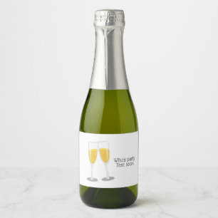 Sparkling Wine Brunch and Bubbly cheers birthday Label