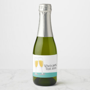 Sparkling Wine Brunch and Bubbly cheers birthday Label