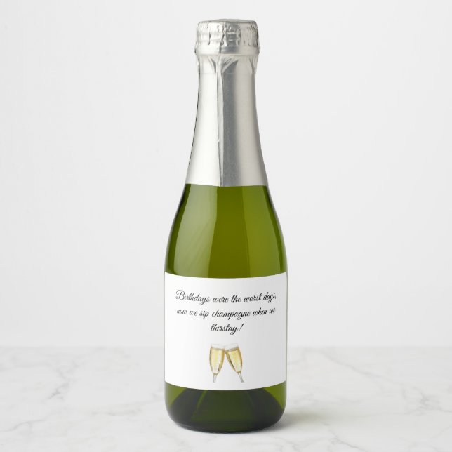 Sparkling Wine Taste Mini Label (Front)