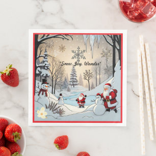 "Sparkling Winter Bliss" Napkin