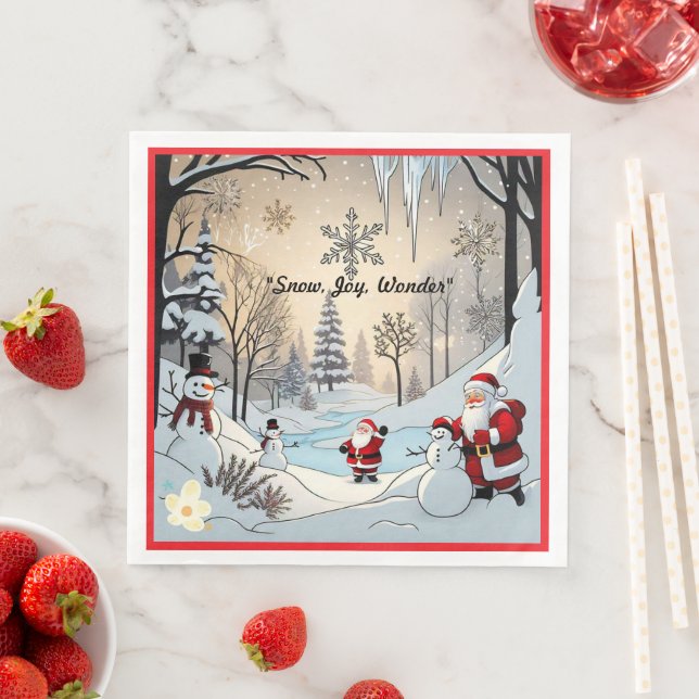"Sparkling Winter Bliss" Napkin (Insitu)