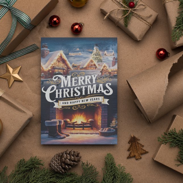 Sparkling Wishes for Merry Christmas  Postcard (Creator Uploaded)