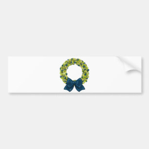 Sparkling Wreath - Multiple Colour Options Bumper Sticker