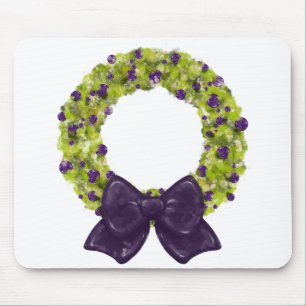 Sparkling Wreath - Multiple Colour Options Mouse Pad