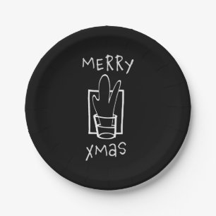 Sparkling Xmas Paper Plate