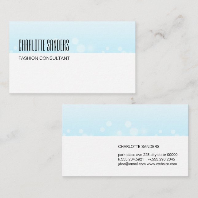 Sparkly Background Business Card (Front/Back)
