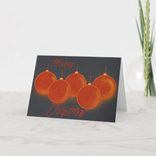 Sparkly Bauble Christmas Card