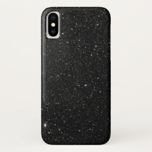 Sparkly black Glitter Shiny iPhone X Case