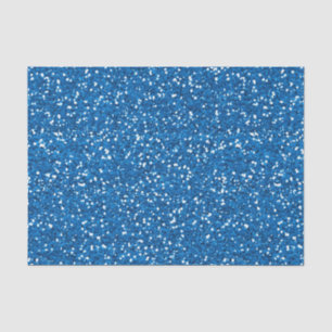 Sparkly Blue Glitter Tissue Paper