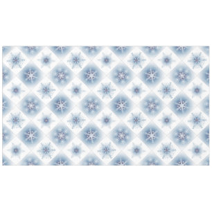 Sparkly Blue Snowflakes Tablecloth
