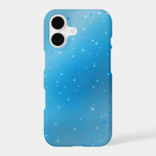 Sparkly Blue Violet and Silver Stars