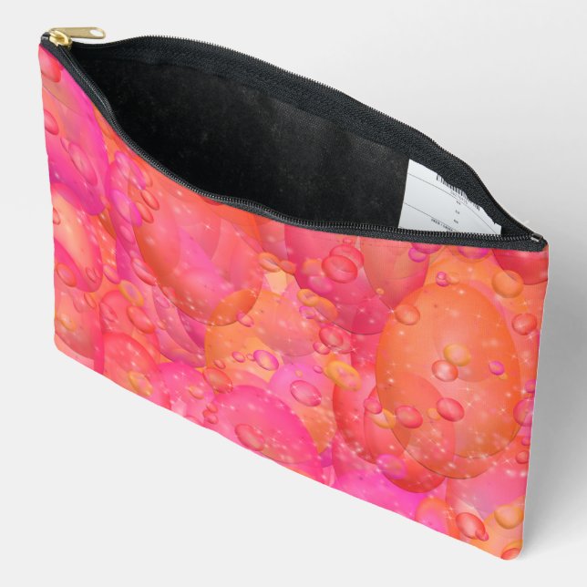 Sparkly bubbles congrats accessory pouch (Open)