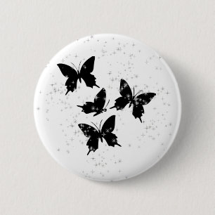 Sparkly butterfly button