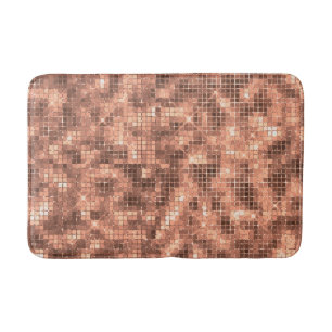 Sparkly Champagne Gold Luxury Sparkle Girly Bath Mat