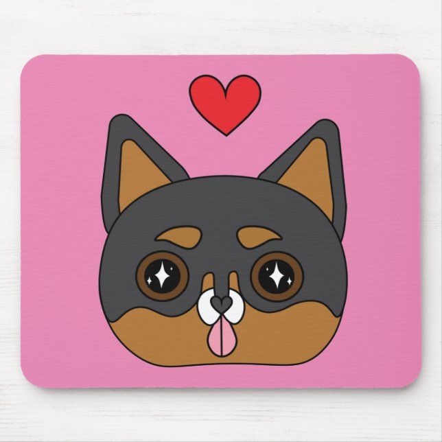Sparkly chihuahua mouse pad (Front)