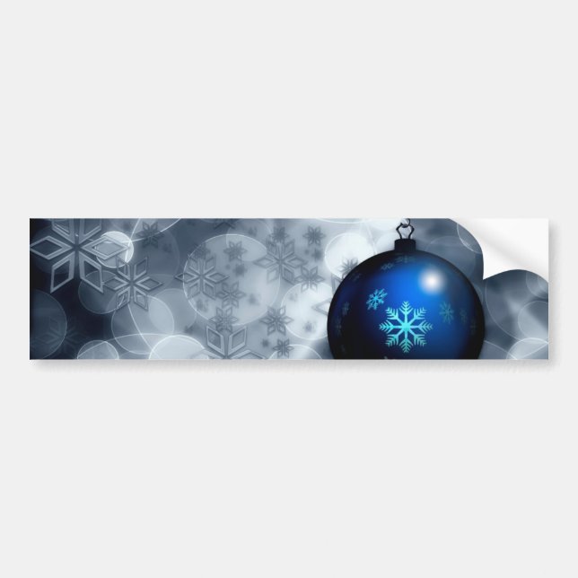 Sparkly Christmas Bumper Sticker (Front)