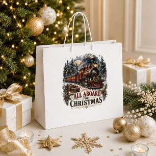 Sparkly Christmas Confetti Holiday Gift Bag Style