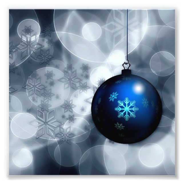 Sparkly Christmas Photo Print (Front)