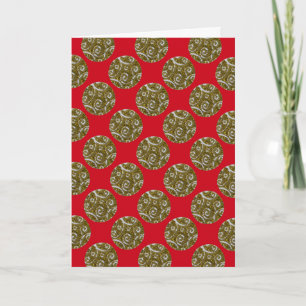 Sparkly Christmas sparkly ornaments Holiday Card