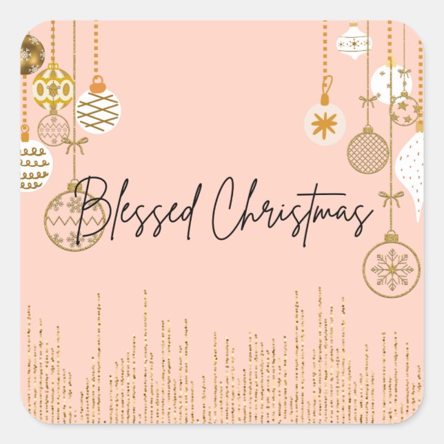 Sparkly Christmas stickers (Front)