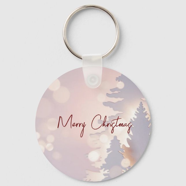 Sparkly Christmas Tree Key Ring (Front)