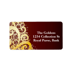 Sparkly Christmas Tree Label