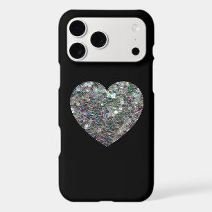 Sparkly colourful silver mosaic Heart