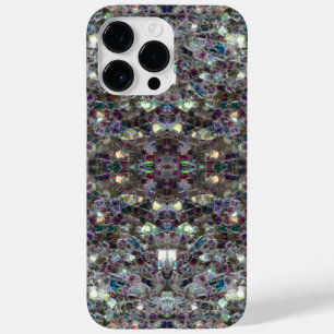 Sparkly colourful silver mosaic v4 - Mandala Case-Mate iPhone 14 Pro Max Case