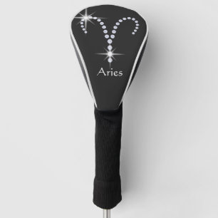 Sparkly Diamonds Aries Symbol Golf Head Cover