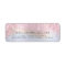 Sparkly Drips Rose Pink Return Address Holograph