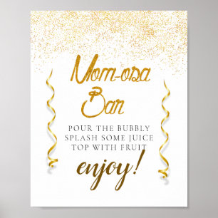 Sparkly Elegant Baby Shower Mimosa Bar Sign