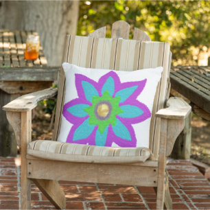 Sparkly flower Eid Cushion