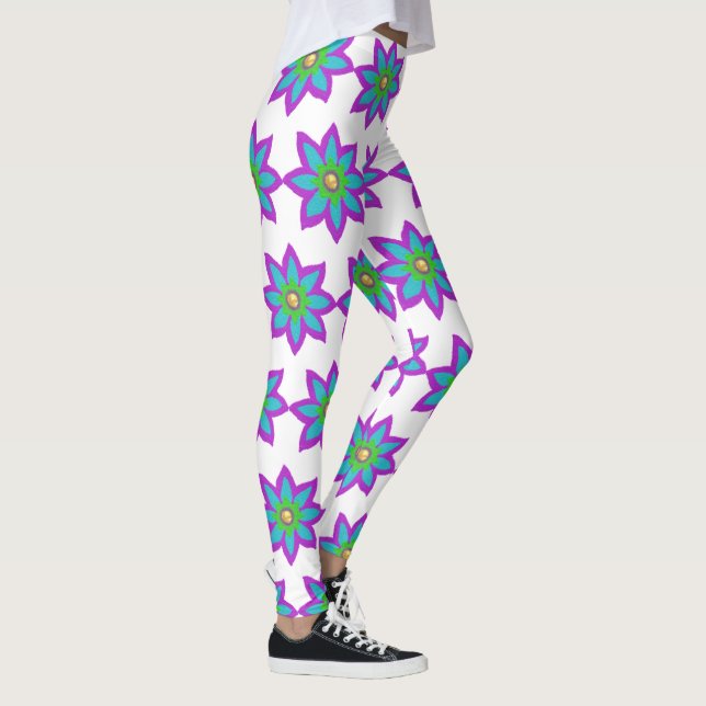 Sparkly flower Eid Leggings (Right)