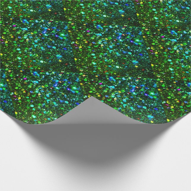 Sparkly Glitter Pattern - Christmas Wrapping Paper (Corner)