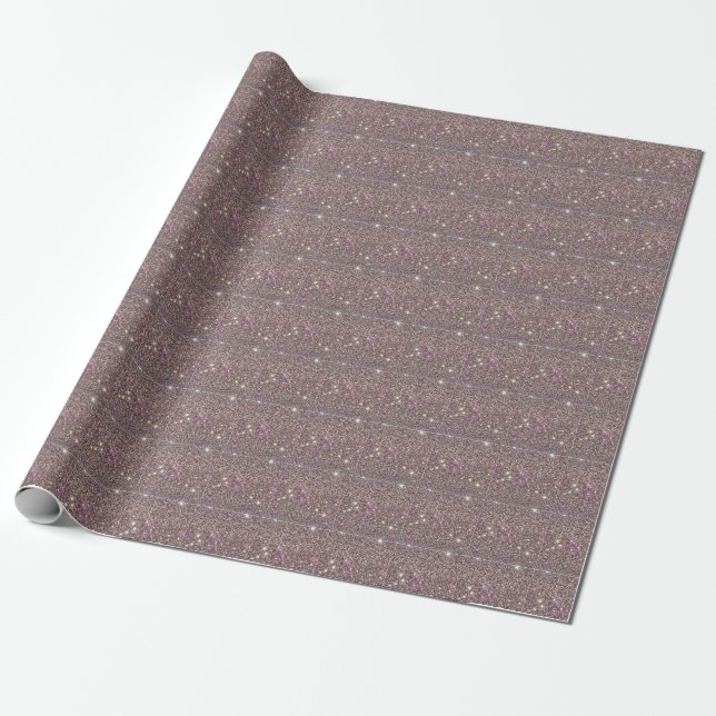 Sparkly Glittery Vibrant Wrapping Paper (Unrolled)