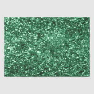 Sparkly Green Holiday Christmas Glitter Tissue Paper