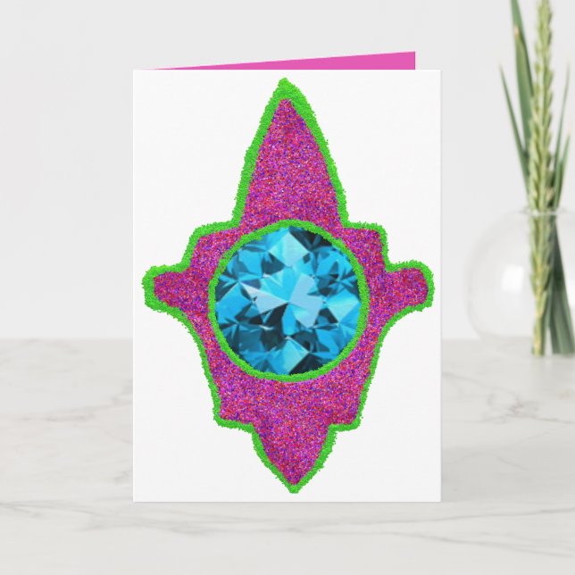 Sparkly hamsa Eid Holiday Card (Front)