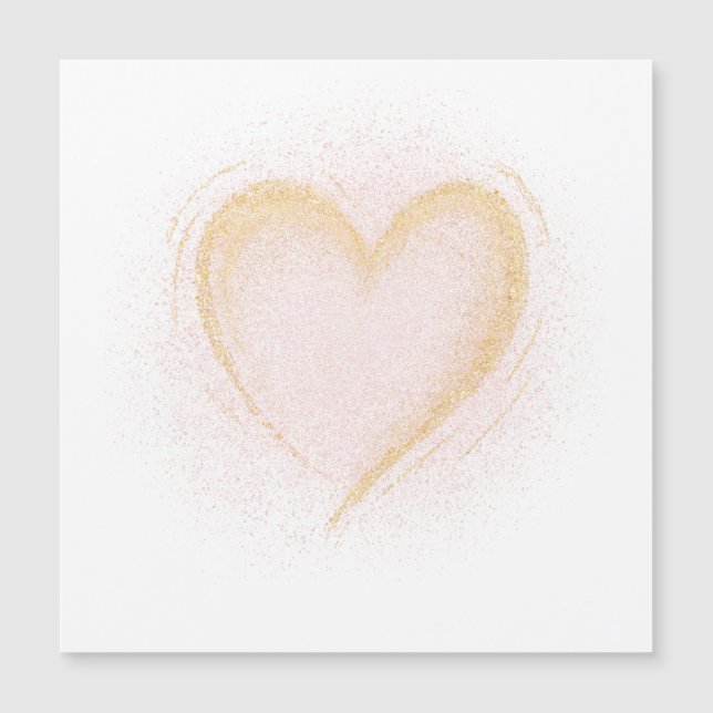 Sparkly Heart Blank Card (Front)