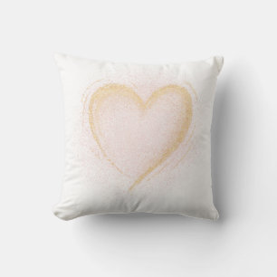 Sparkly Heart Throw Pillow