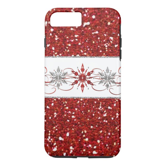 Sparkly Holiday iPhone 7 Plus Case (Back)