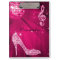 Sparkly Hot Pink Music Note & Stiletto Heel