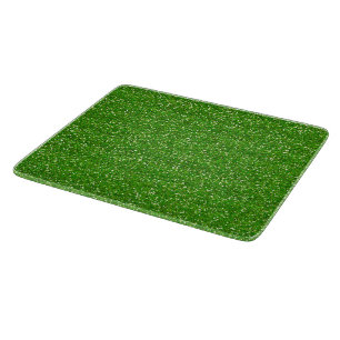 Sparkly Lime Green & Silver Glitter Cutting Board
