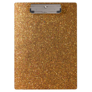 Sparkly Luxury Gold Glitter Teachers Classroom Clipboard