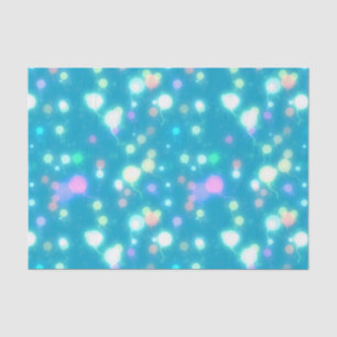 Sparkly Party Balloons Blue Tissue Paper