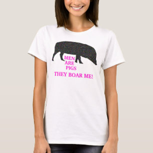 Sparkly Pig Men Boar Me Ladies Tee