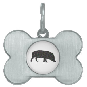 Sparkly Pig Pet Tag